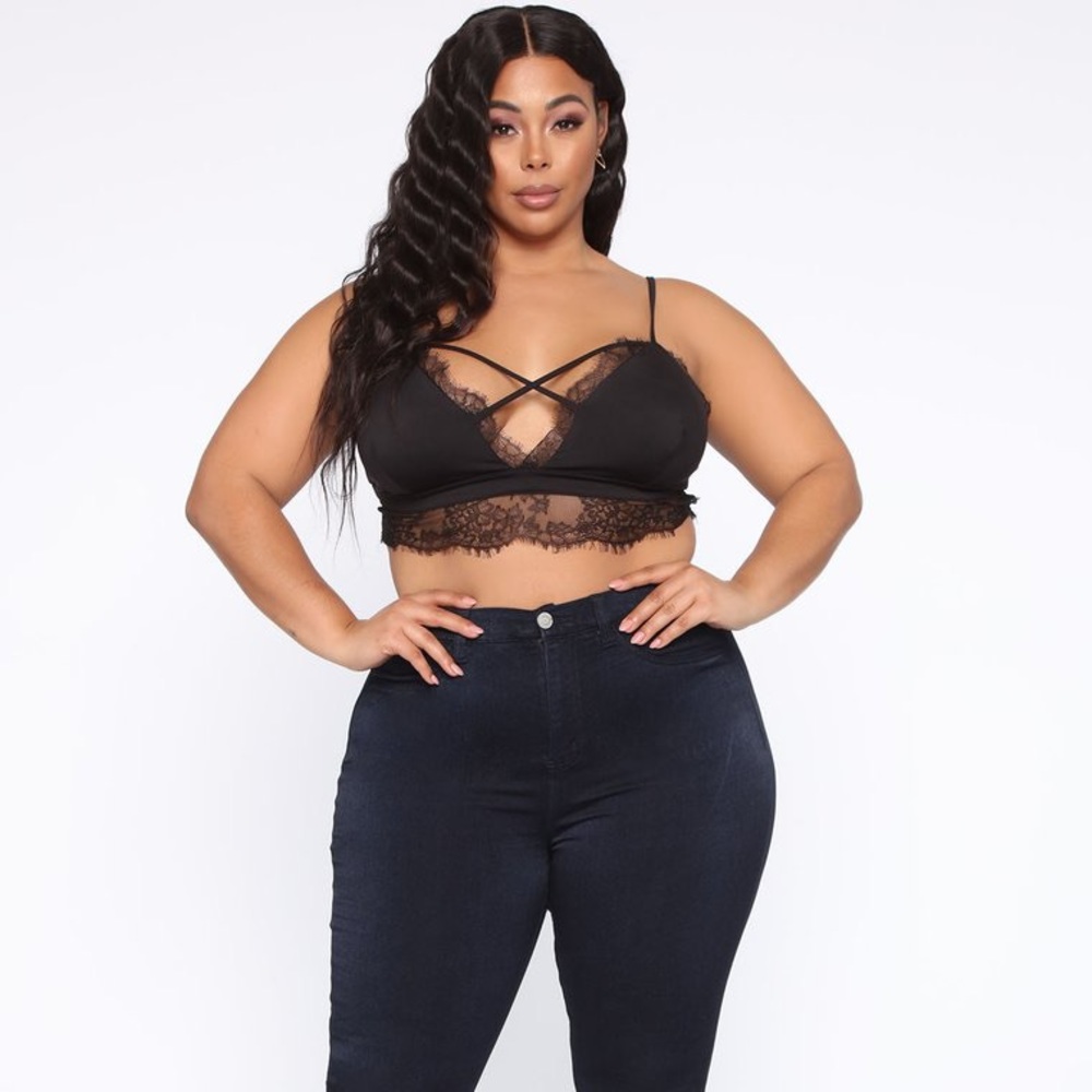 Satin lace bralette Fashionova